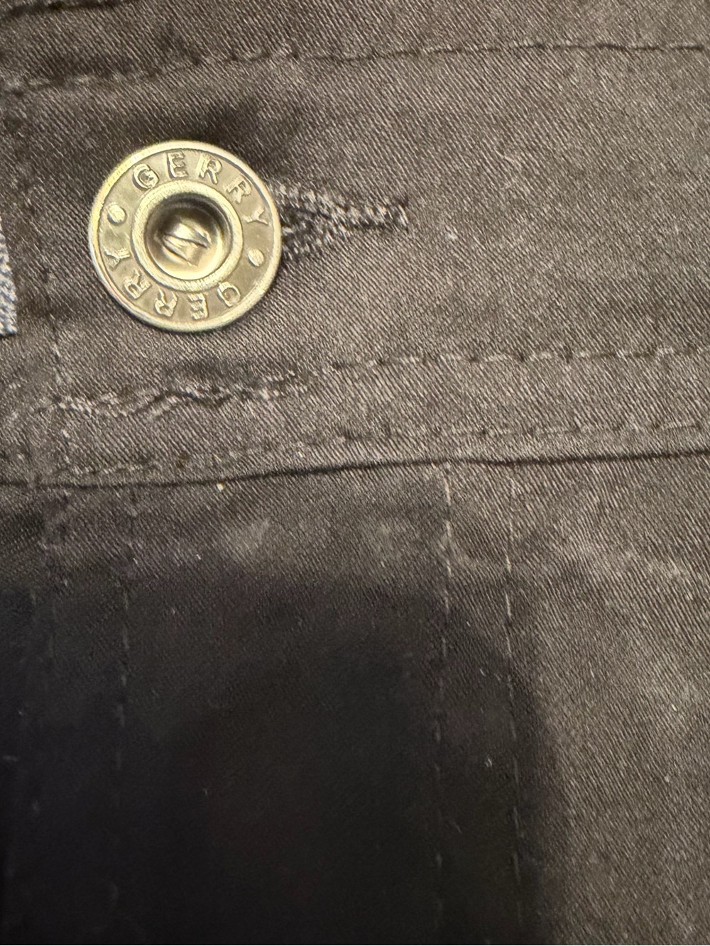 Men's Black Cargo Shorts with Utility Pocket - Picture 2 of 10